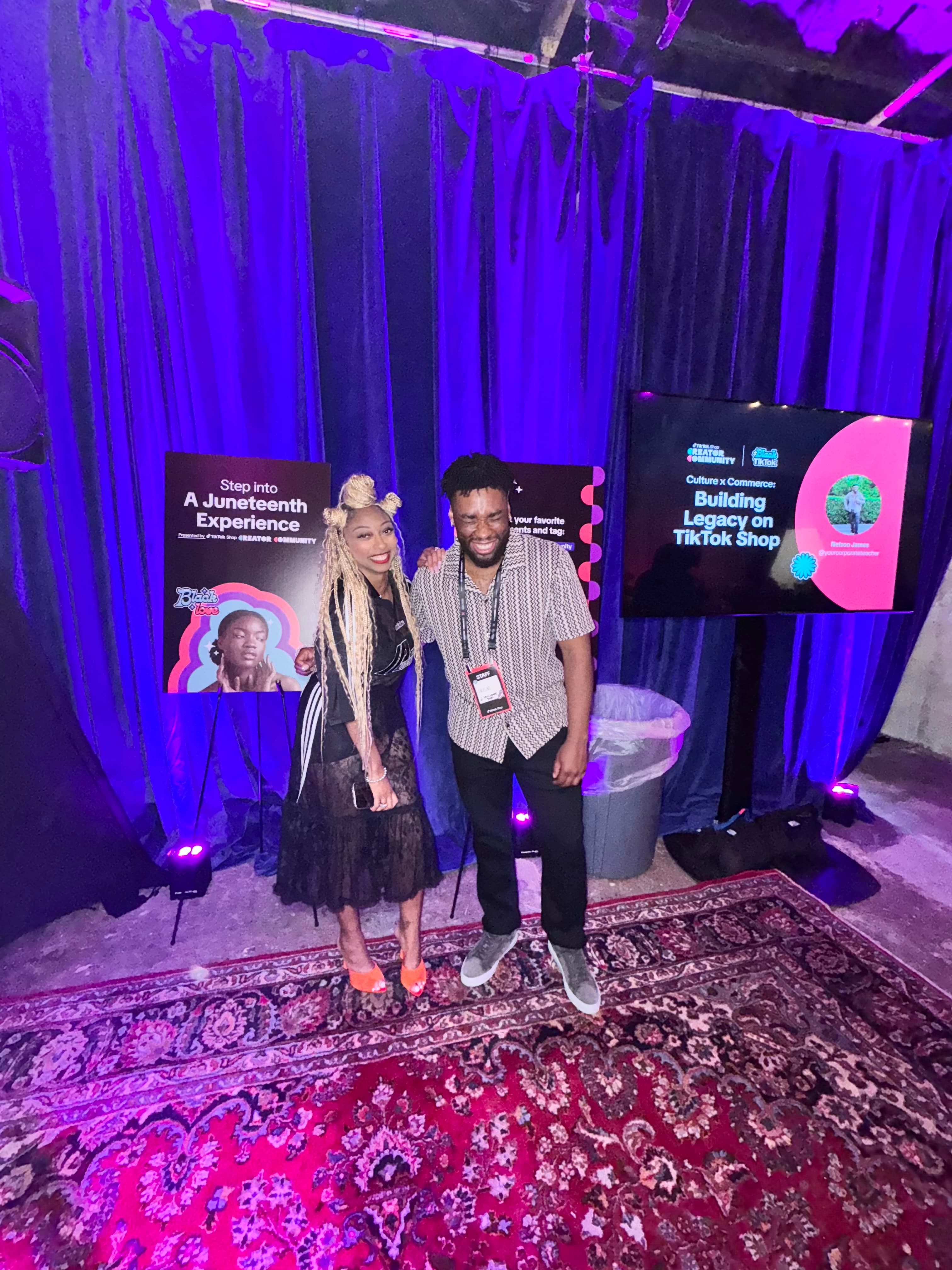 Nelson at TikTok Shop Juneteenth event