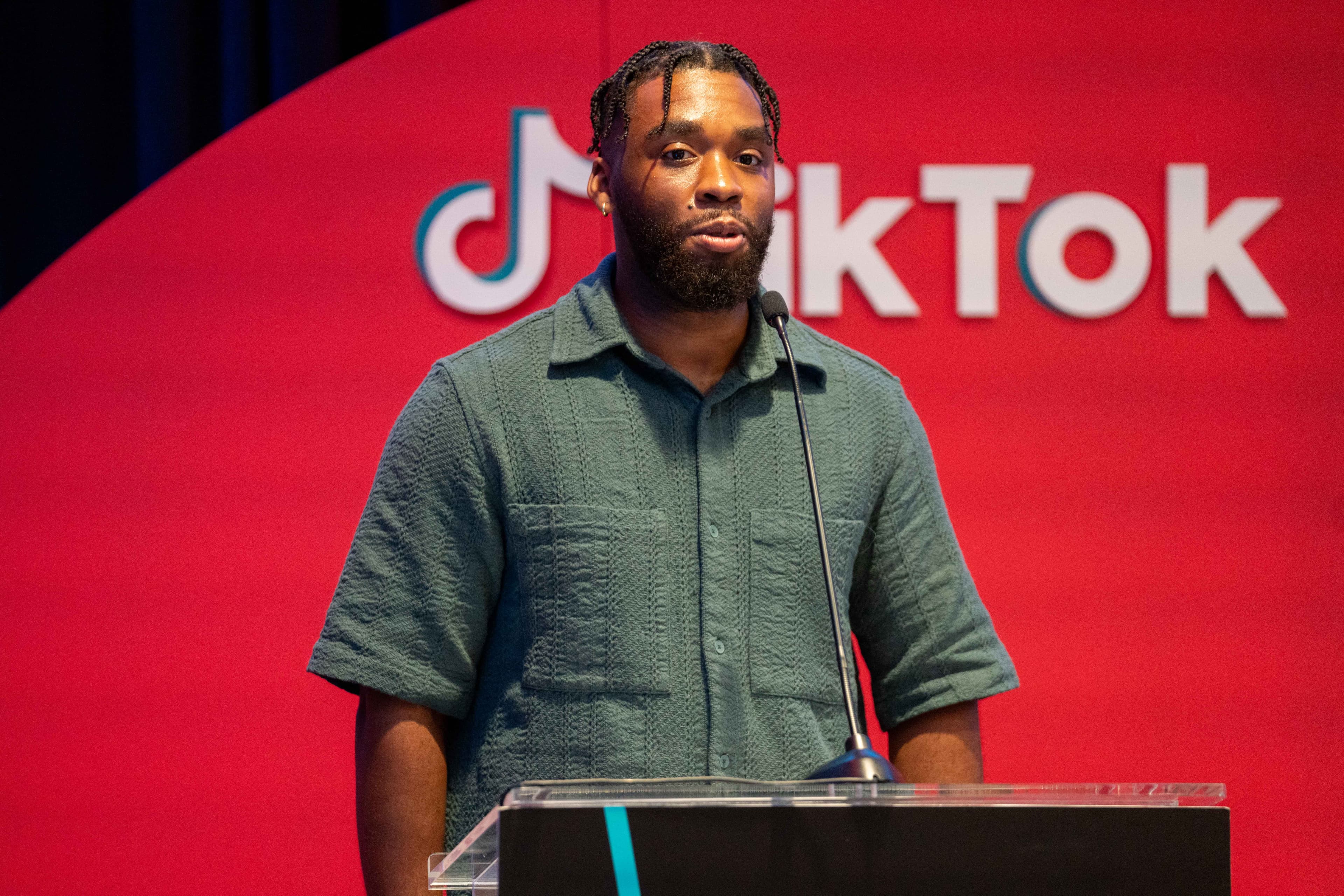 Nelson James speaking at TikTok